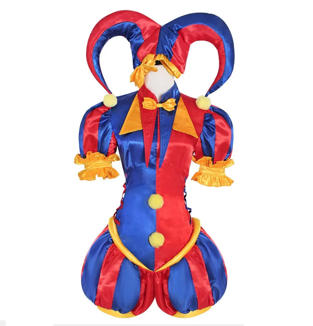Costume de Cosplay Pomni - The Amazing Digital Circus - Tenue Complète