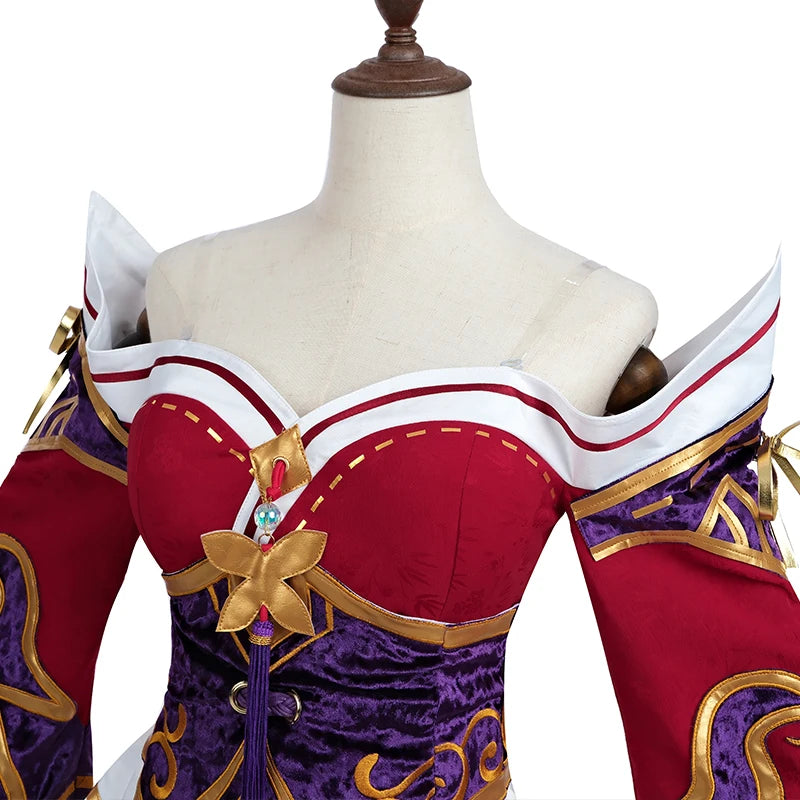 Costume de Cosplay Ahri (Renard à Neuf Queues) - League of Legends - Tenue Complète