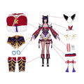 Costume de Cosplay Ahri (Renard à Neuf Queues) - League of Legends - Tenue Complète