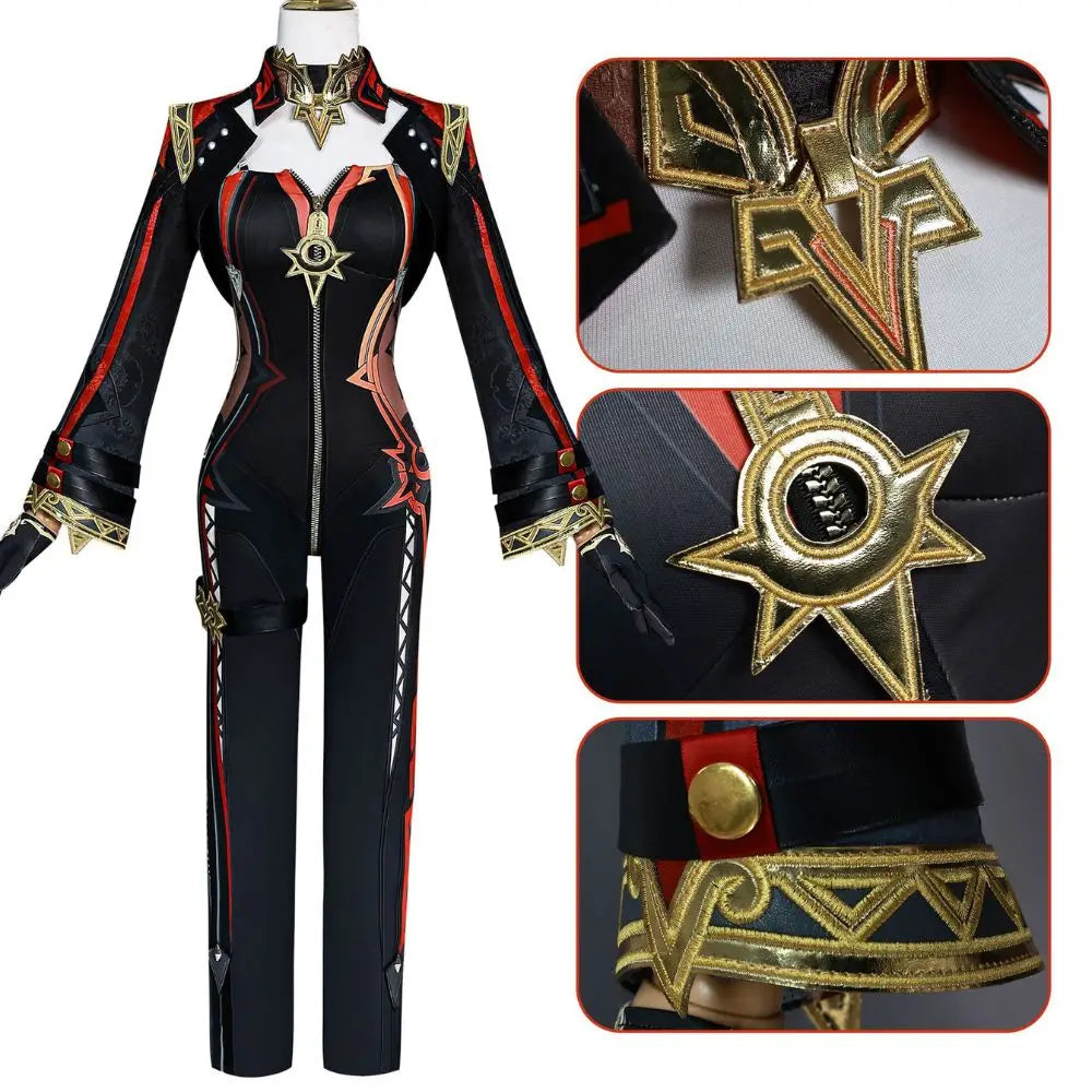 Costume de Cosplay Mavuika - Genshin Impact - La Puissance de l'Archon Pyro